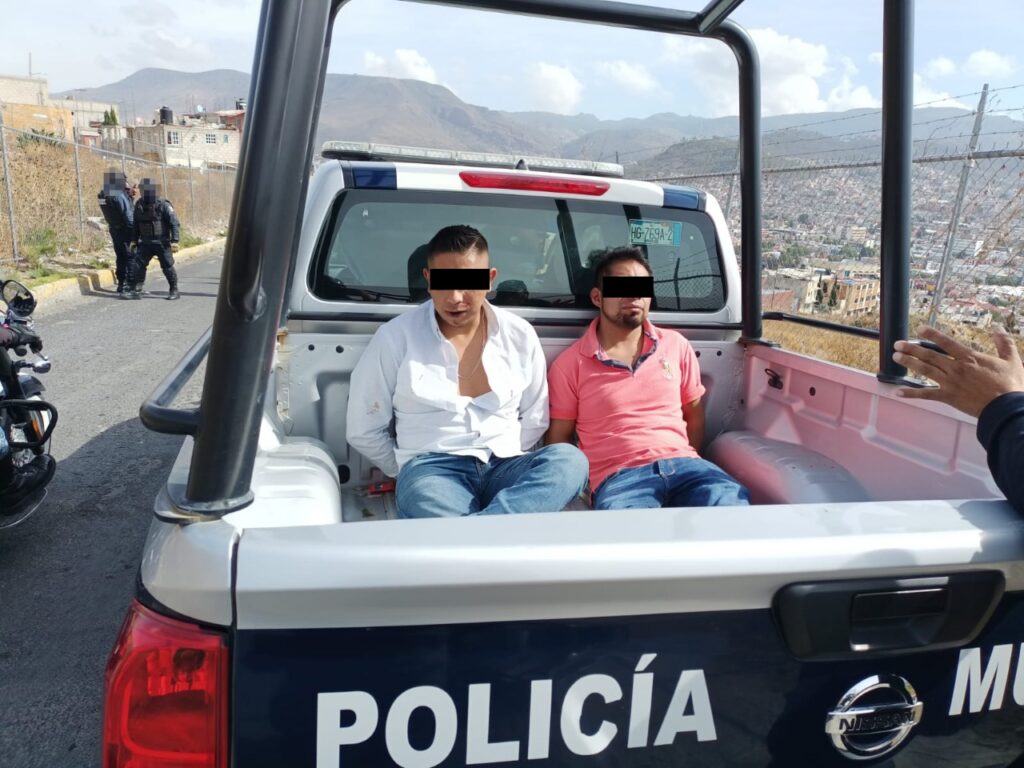 Asaltantes capturados por la policía de Hidalgo