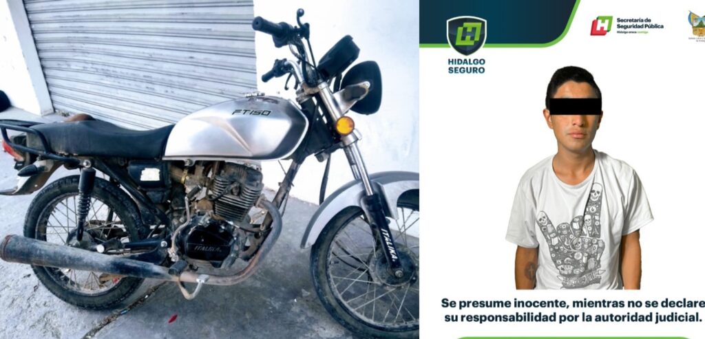 Cayó un ladrón de motociletas