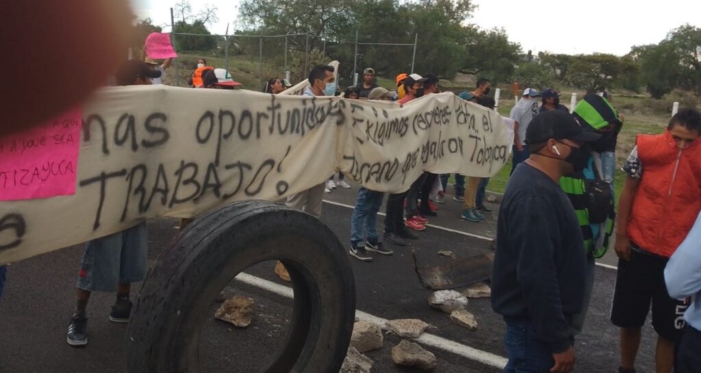 Bloqueo de la autopista México-Pachuca