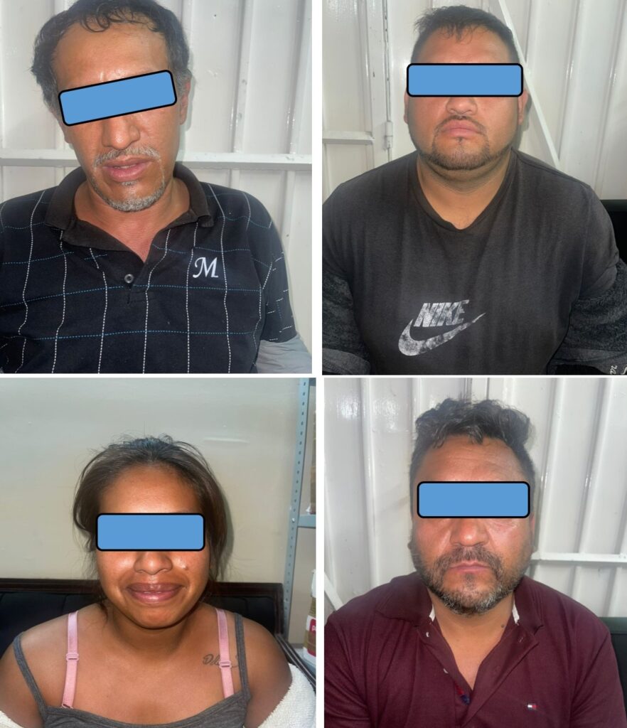 Cuatro detenidos por traer armas de fuego