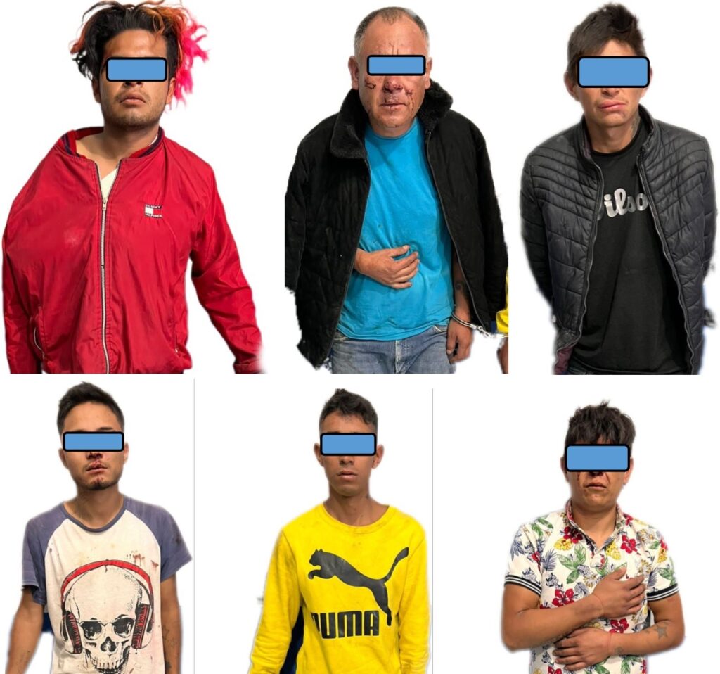 Aseguraron a seis personas relacionadas con el delito de robo