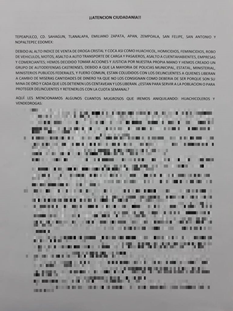 Anuncian “limpieza” de presuntos delincuentes