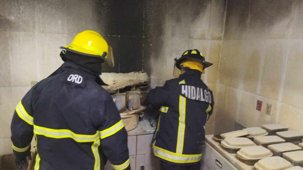 Incendio en la clínica del IMSS