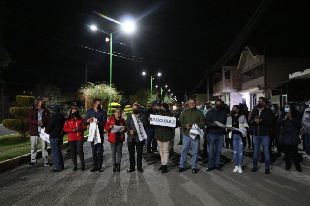 Inauguran alumbrado público del bulevar Almoloya – Ocotepec