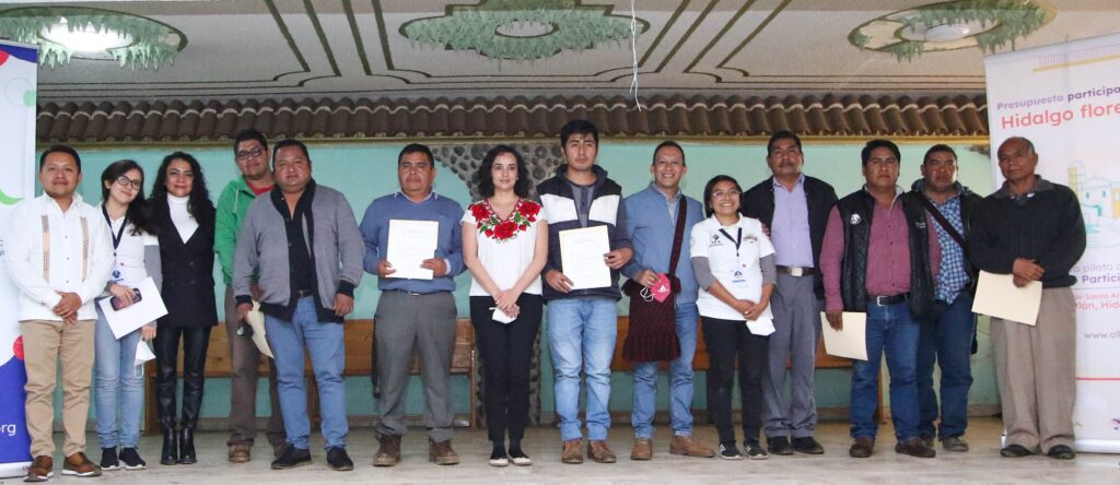 Seguimiento a proyectos ganadores del Presupuesto Participativo “Hidalgo Florece”