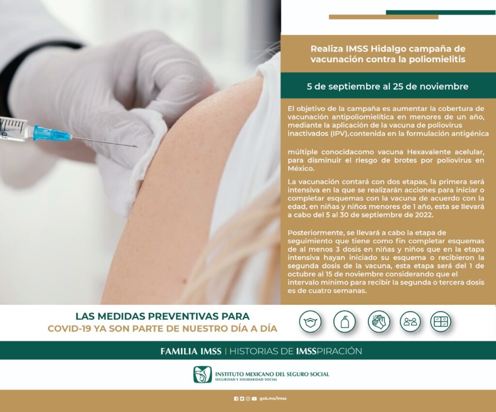 Campaña de vacunación contra la poliomielitis