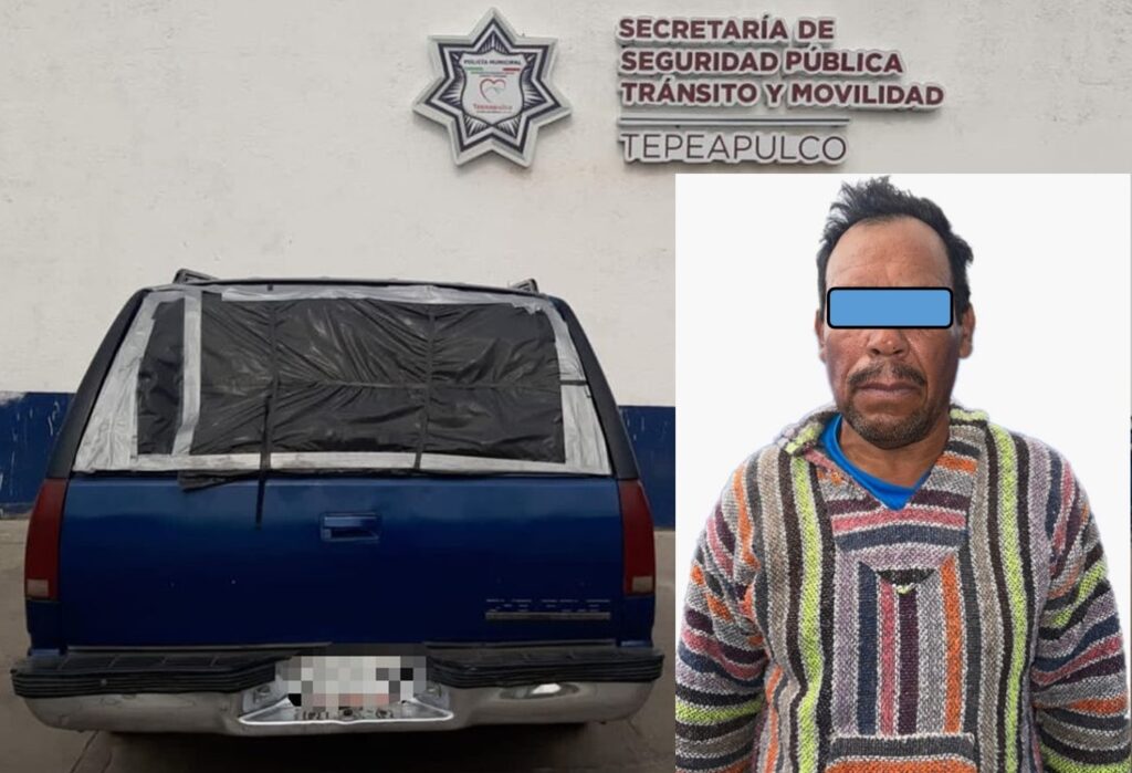 Capturado al ir cargado de huachicol