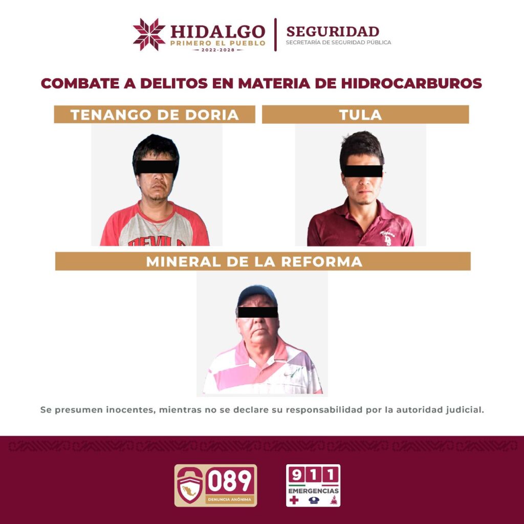 Combate al trasiego ilegal de combustible; tres detenidos