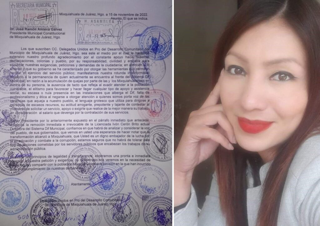 Solicitan destituir a la directora del DIF Municipal