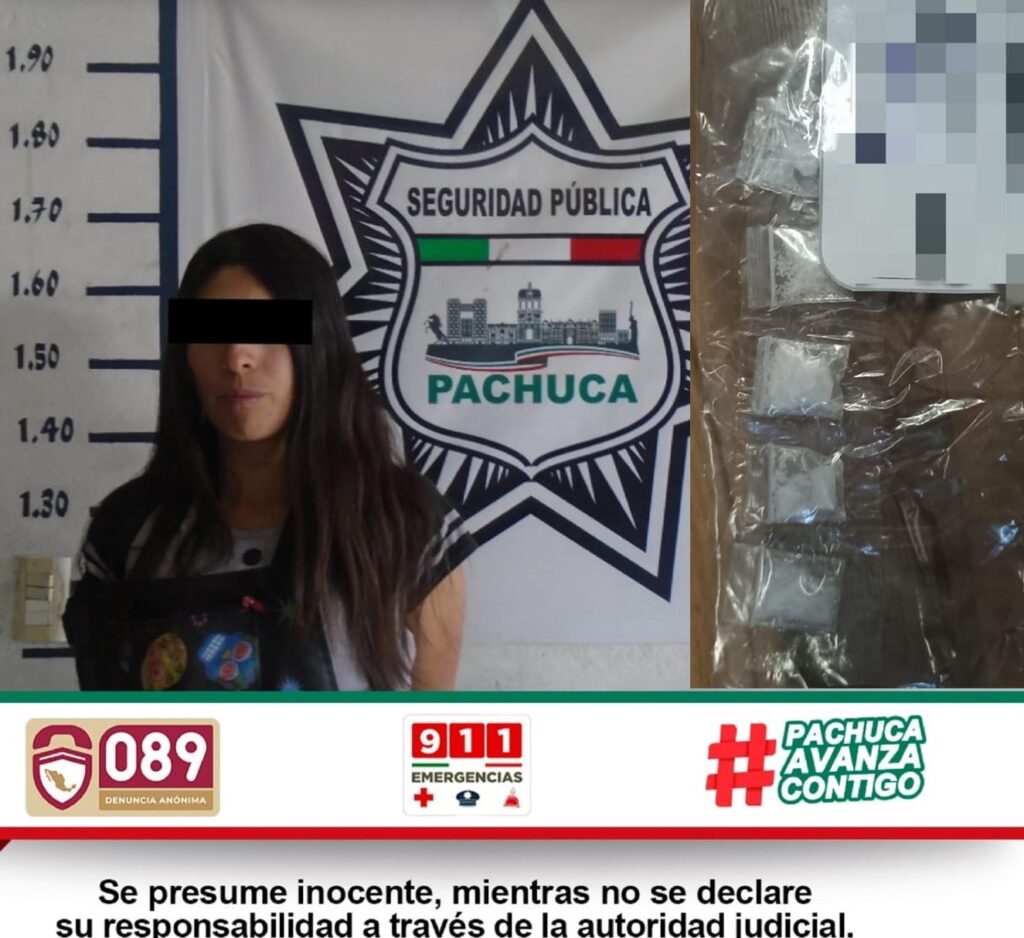 Policía de Pachuca pone tras las rejas a narcomenudistas