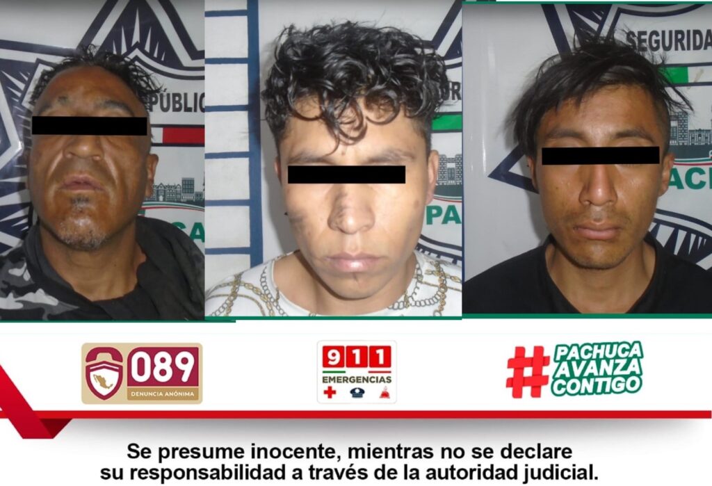 Capturan a tres presuntos ladrones de cable