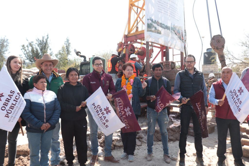 SOPOT arranca construcción de pozo profundo para agua potable en Alfajayucan