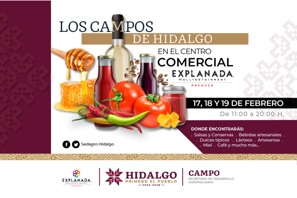 Lleva Sedagroh “Los campos de Hidalgo» a plaza Explanada
