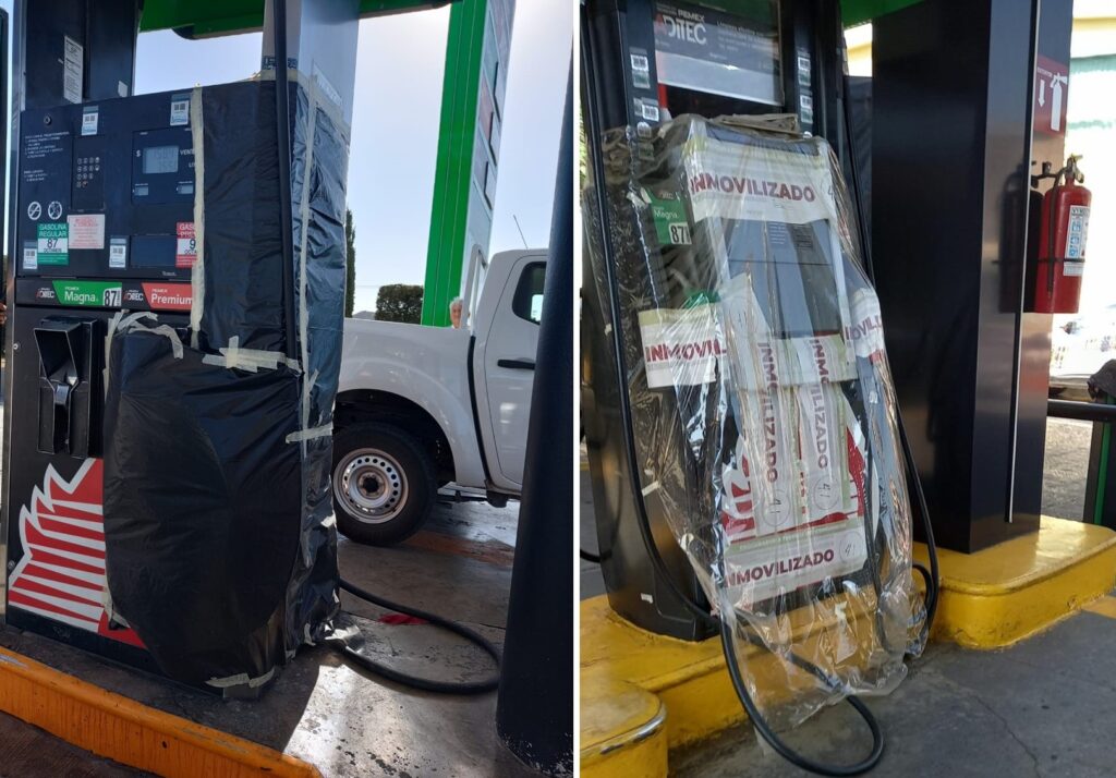 Profeco inmoviliza bombas despachadoras de gasolina