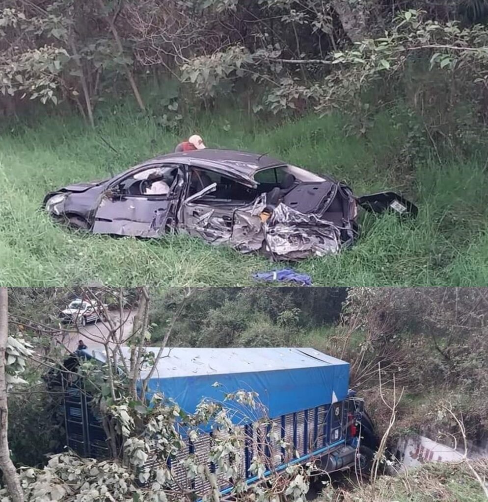 Aparatoso accidente en la México-Tuxpan