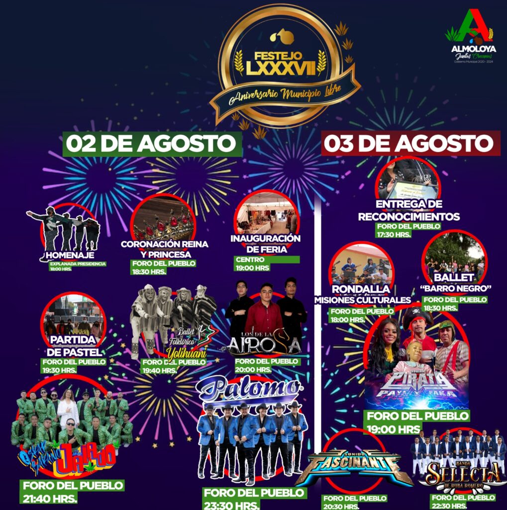 Excelente programa artístico en la feria de Almoloya