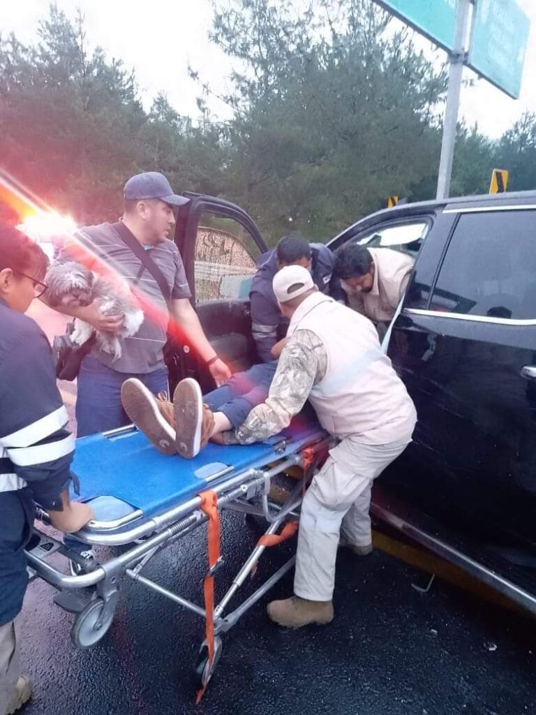 Cuatro heridos en “carambola” vehicular