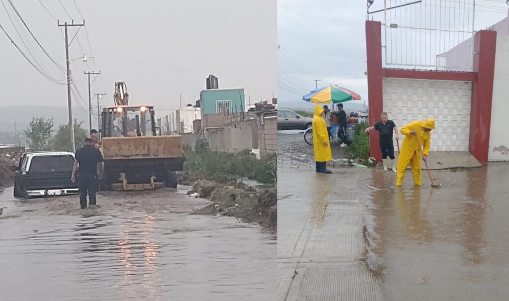 Reporte de la intensa lluvia