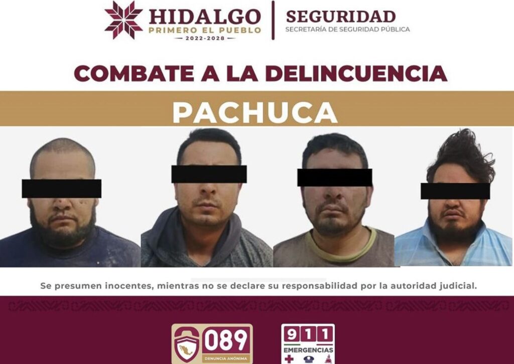 Sicarios capturados al abandonar restos humanos