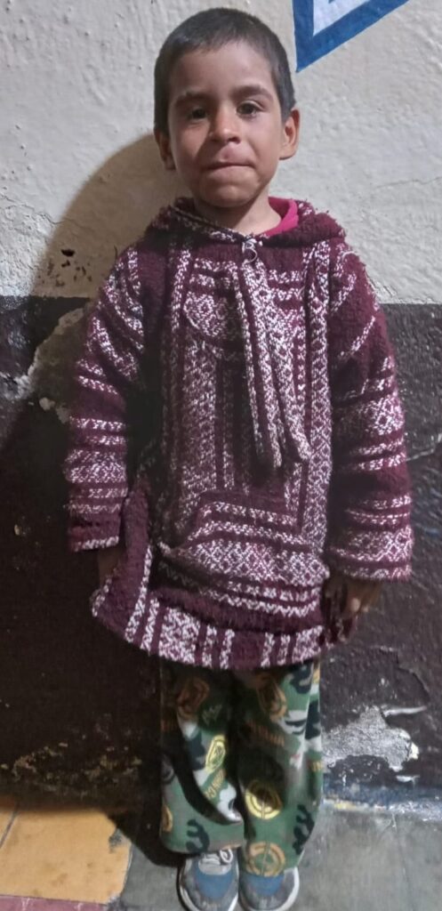 Niño abandonado en Apan