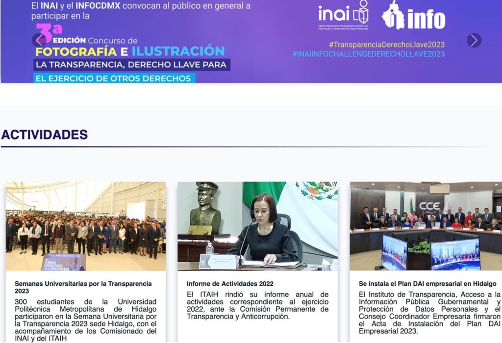 ITAIH pide accesar a su página web para conocer acciones y servicios que brinda