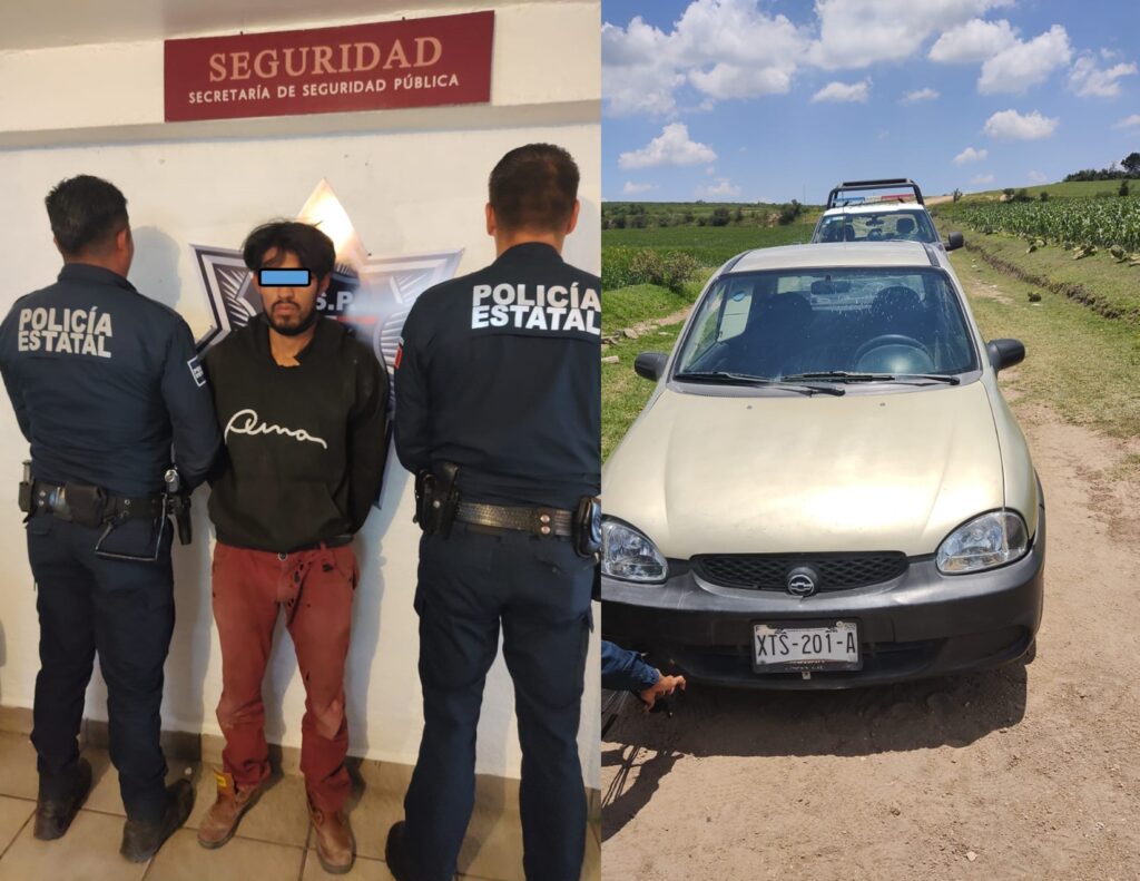 Capturan a presunto ladrón de coches