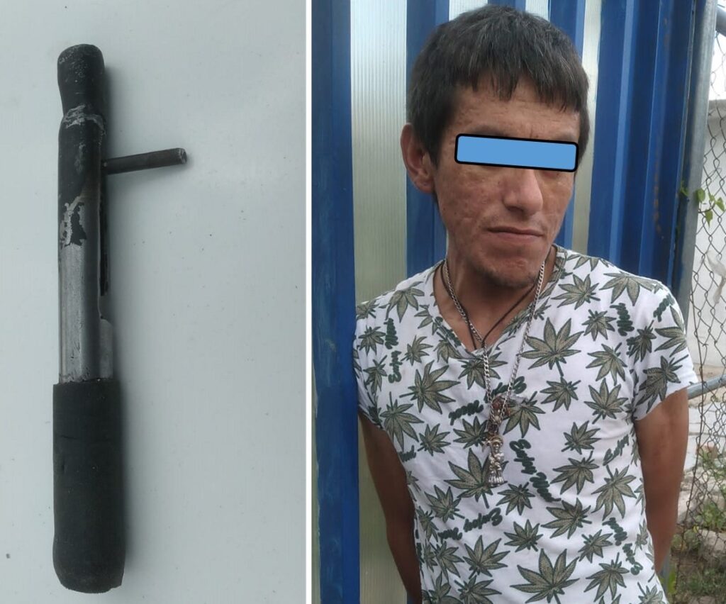 Caminaba con su rústica arma de fuego