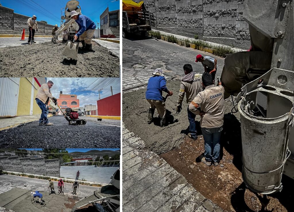 Caasim emprende acciones permanentes de bacheo tras las reparaciones