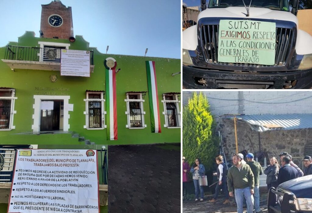 Sindicalizados suspenden labores en Tlanalapa