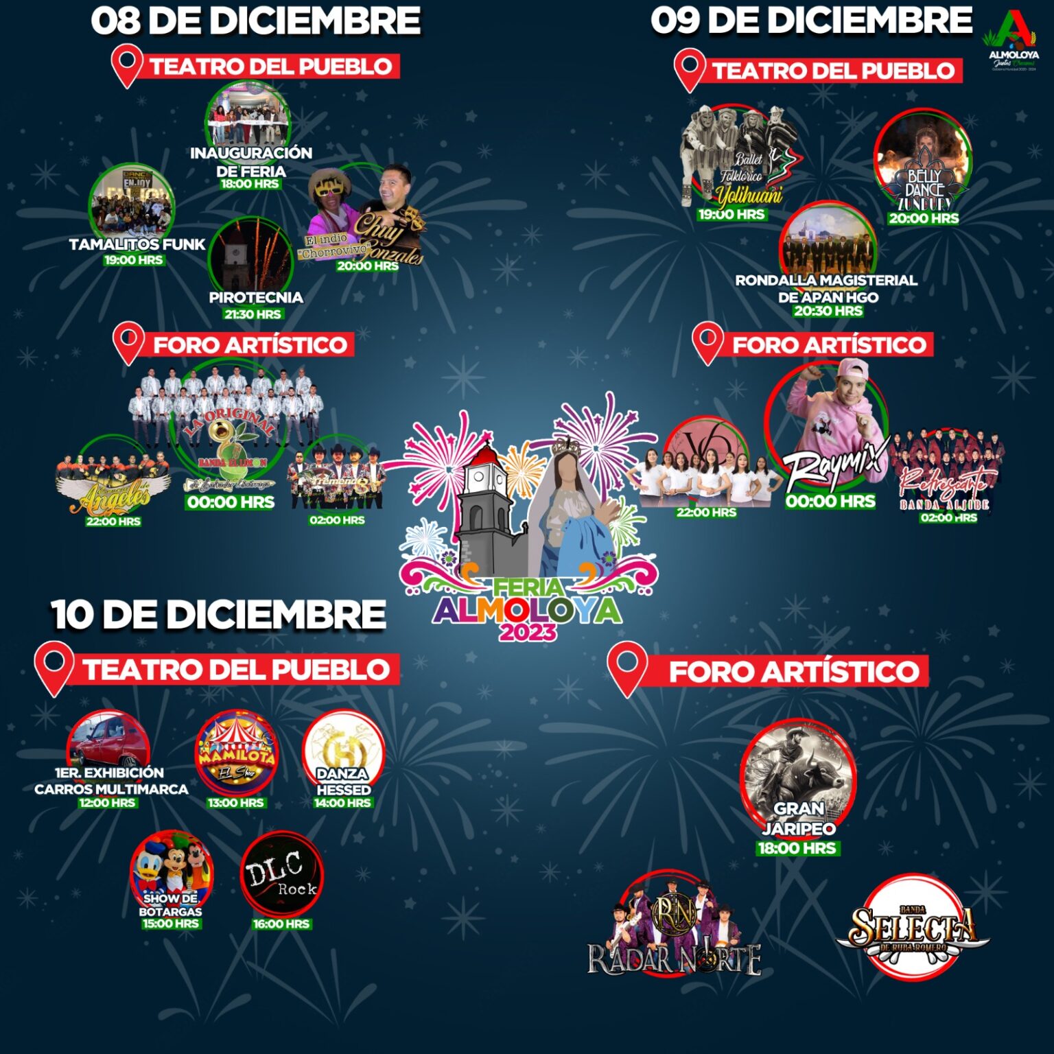 Todo listo para la feria anual de Almoloya