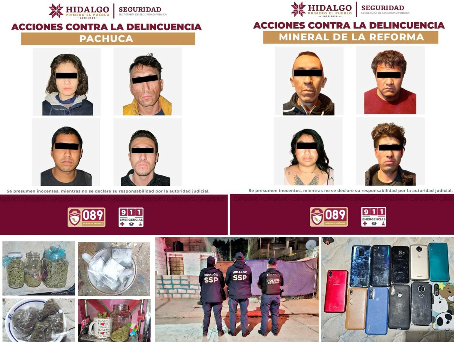 Sacan de las calles a dos grupos reparidores de drogas