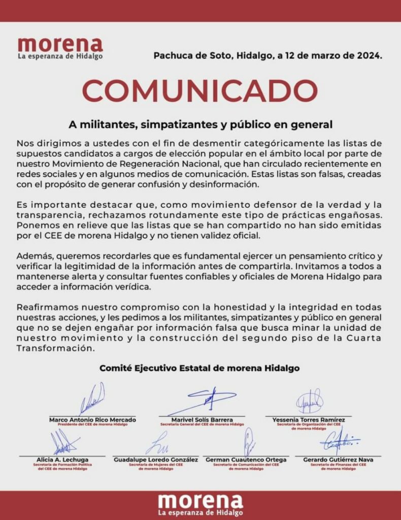 Morena frena a los adelantados