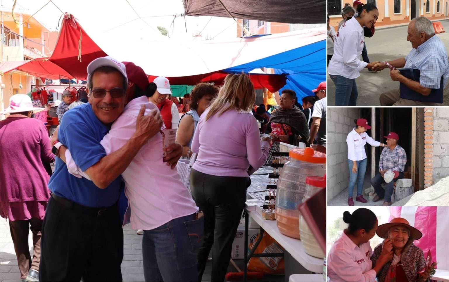 Mirna Rubio es bien recibida en un toque de puertas