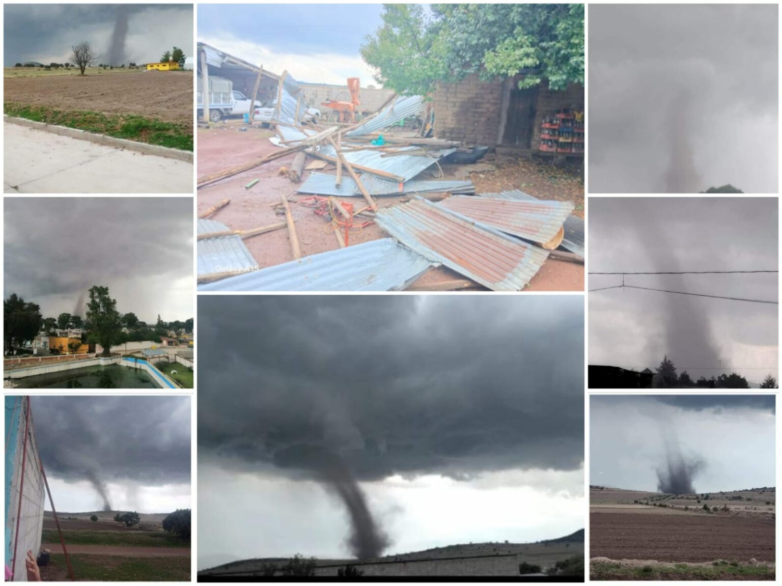 Tornado afecta 15 viviendas en la comunidad de Tepozan