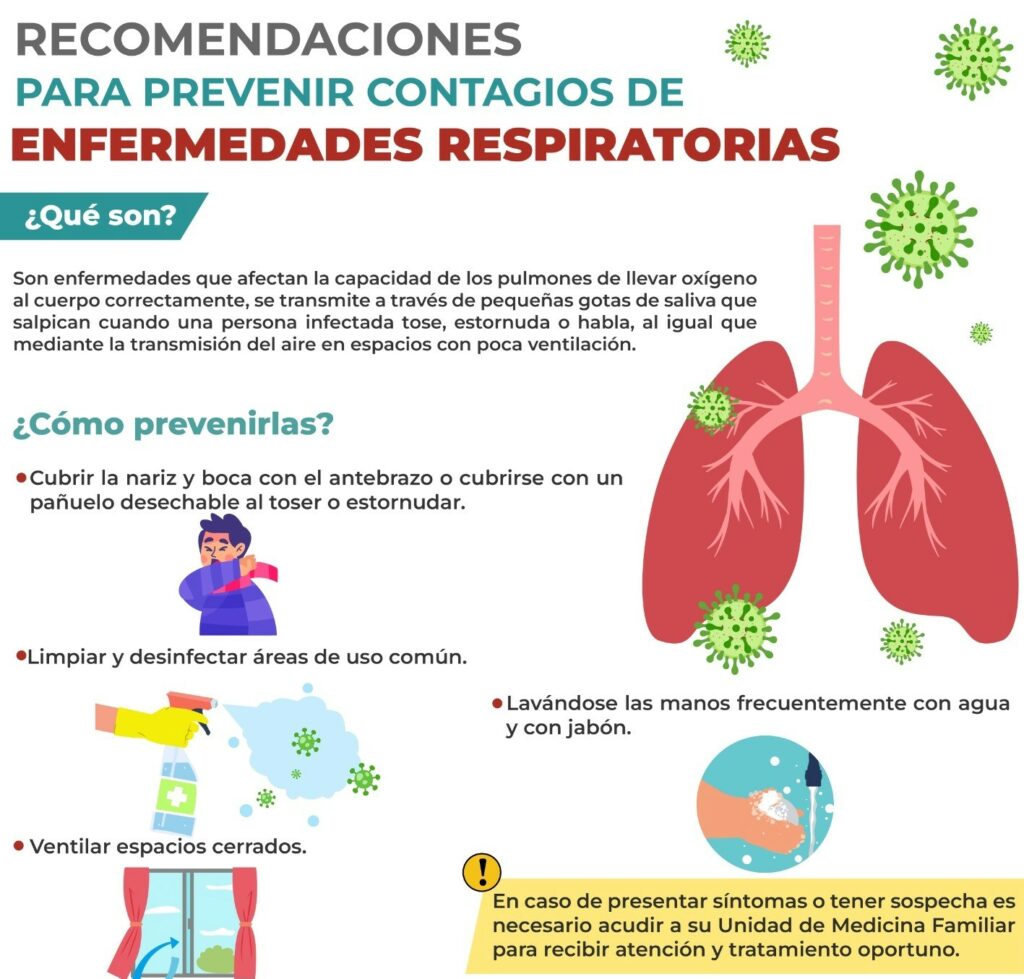 Recomendaciones para prevenir contagios de enfermedades respiratorias