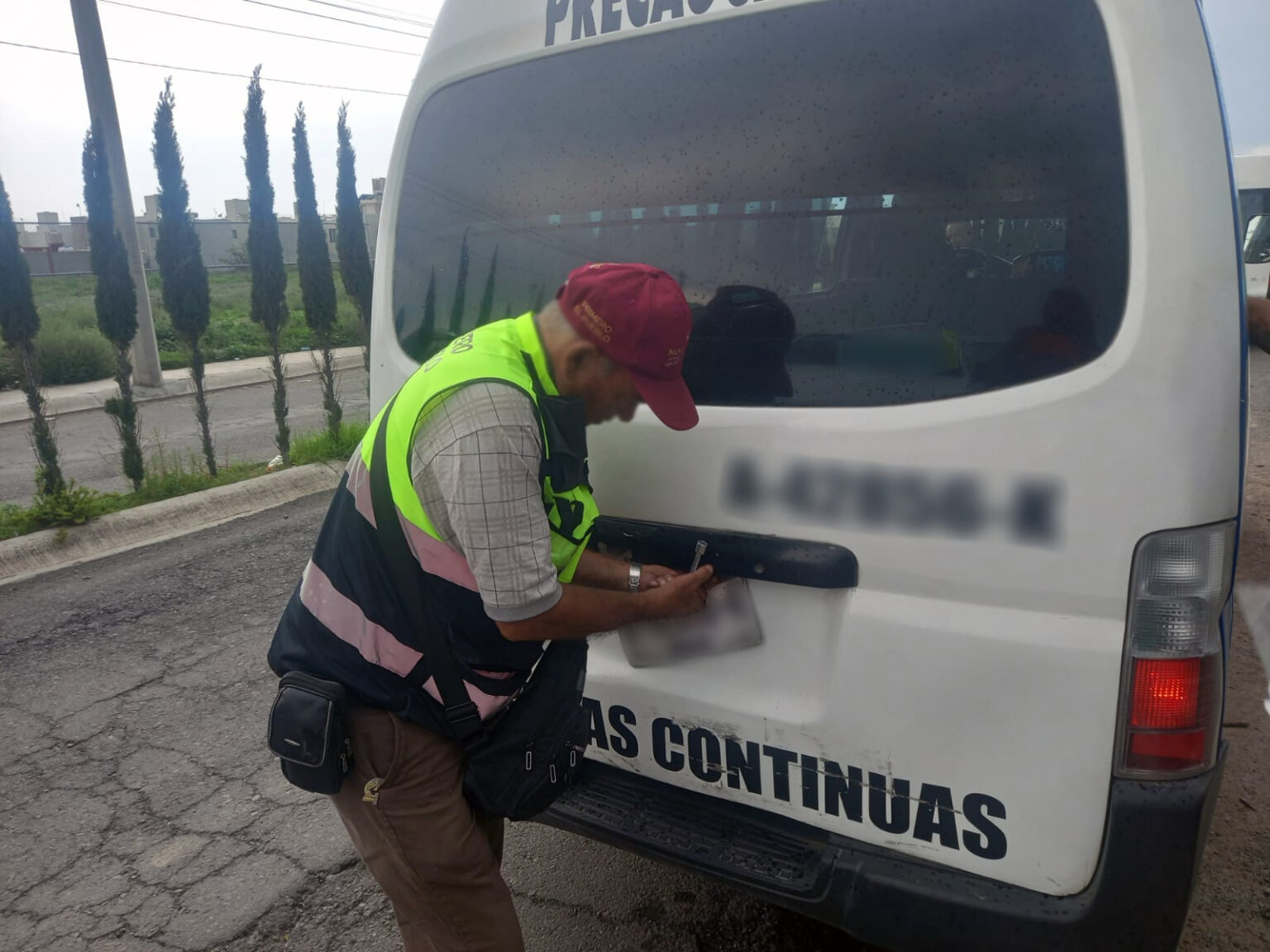 Supervisión al transporte convencional en Hidalgo