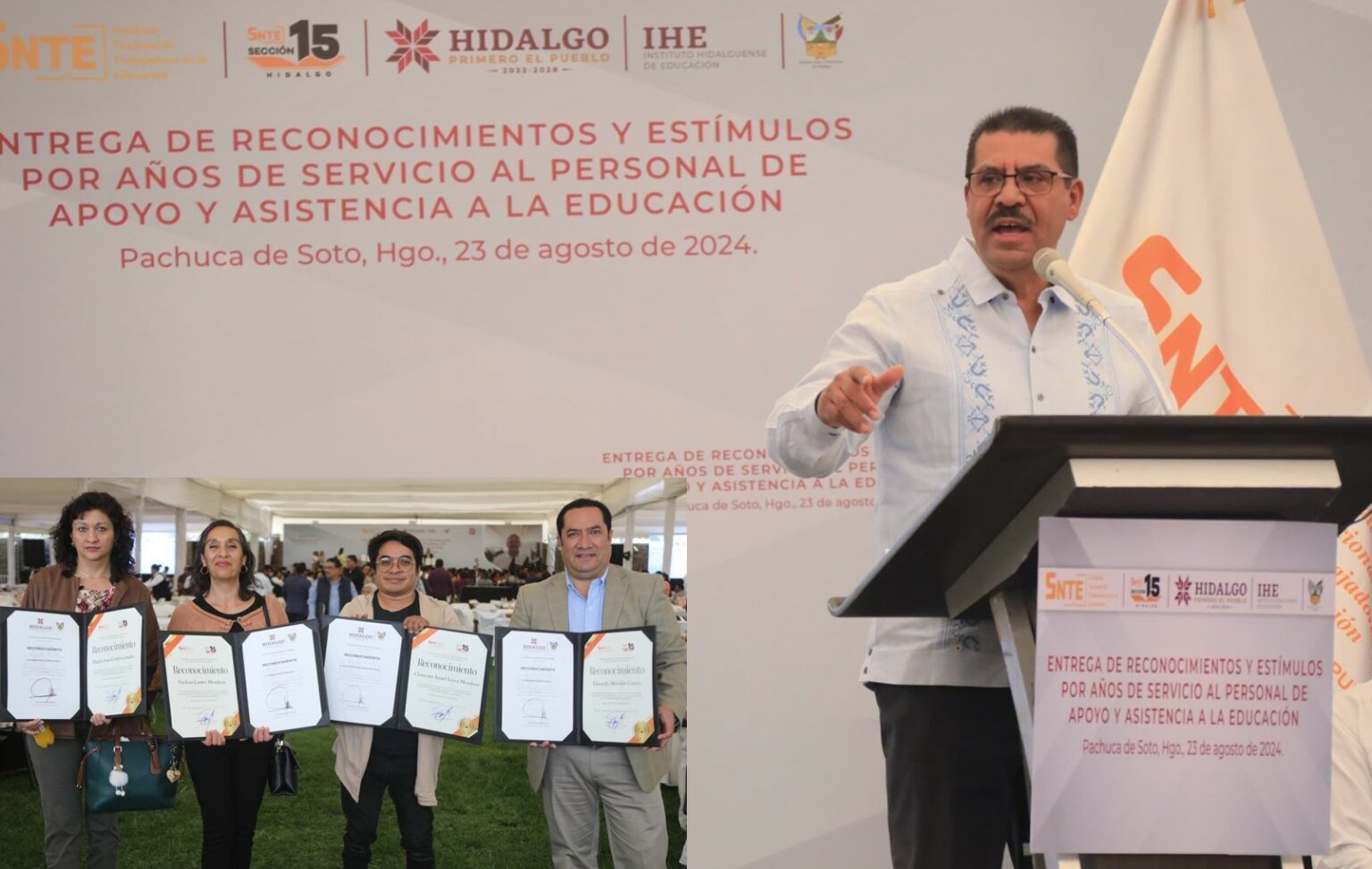 Reconocimientos y estímulos por años de servicio a trabajadores de la educación