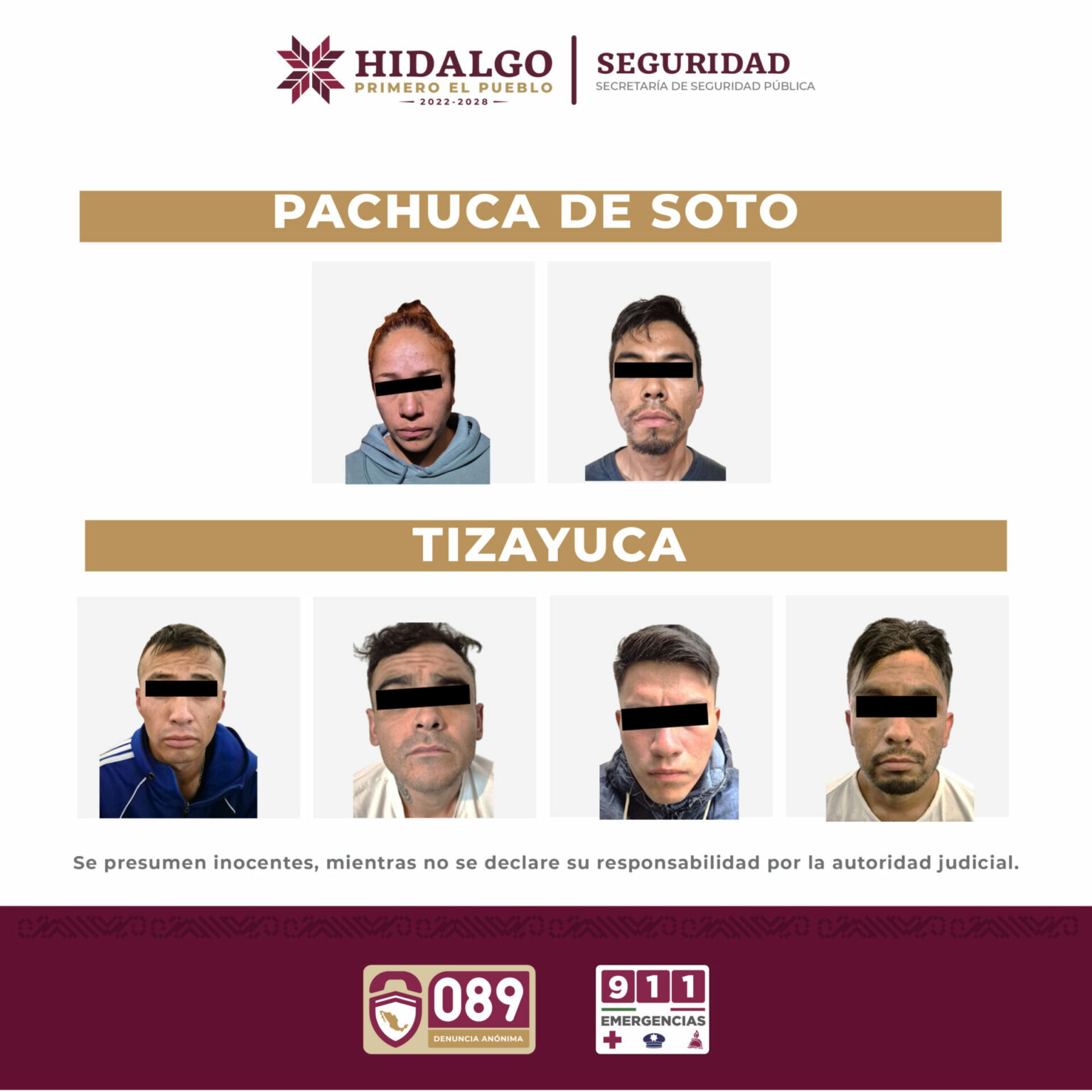 Desmantela SSPH puntos de narcomenudeo en Pachuca y Tizayuca