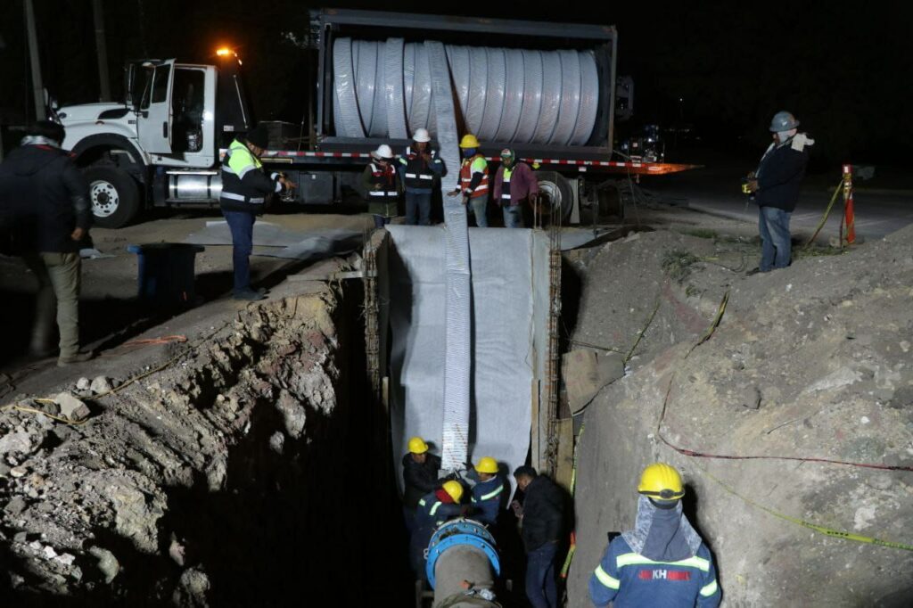 Finalizan trabajos para rehabilitación del tercer tramo del acueducto Téllez