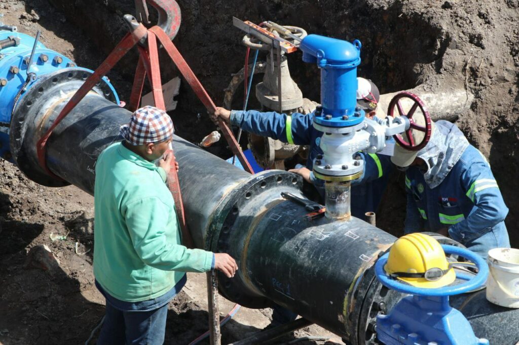 Finalizan labores de rehabilitación en el quinto tramo del acueducto Téllez