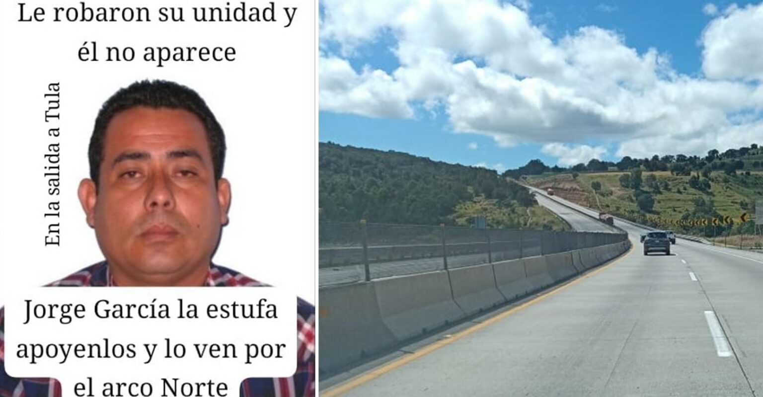 Chófer despojado de su tráiler cerca de Tula