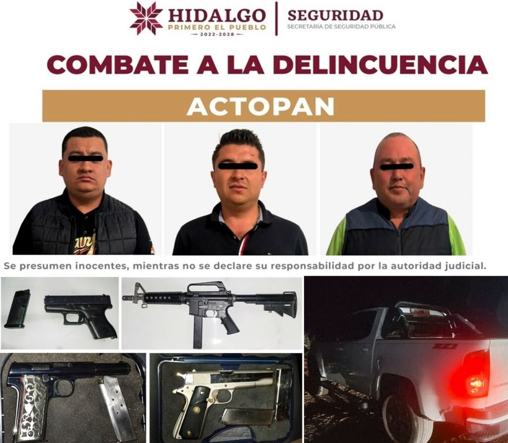 Tres detenidos por estar armados hasta los dientes