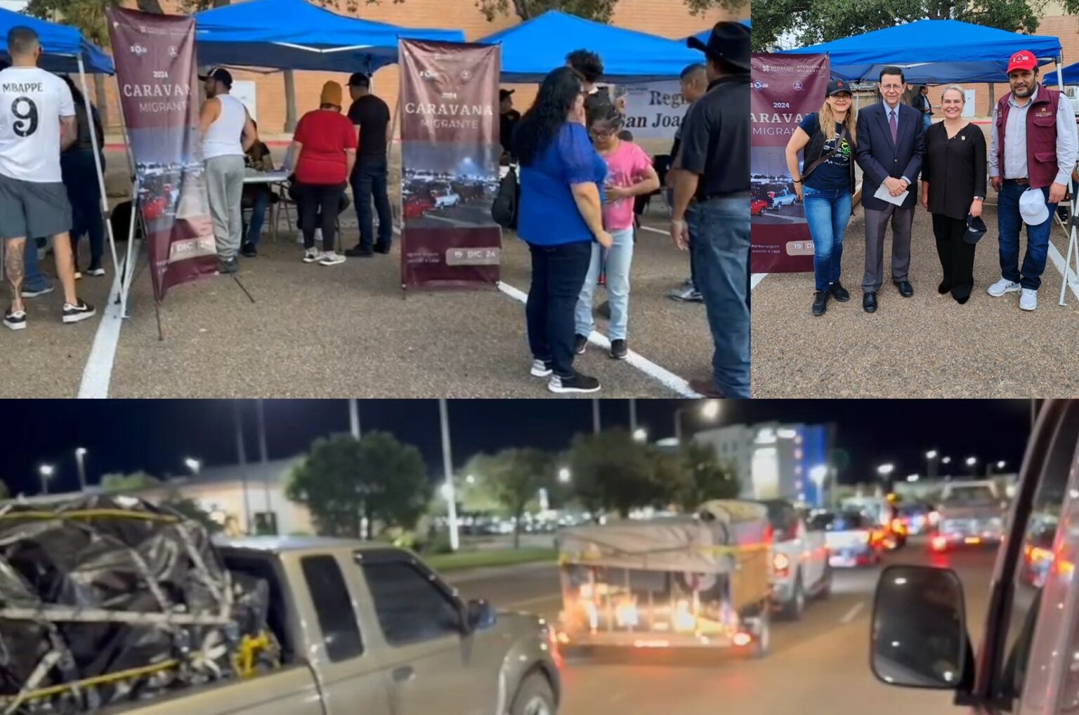 Más de 200 hidalguenses regresan en caravana migrante