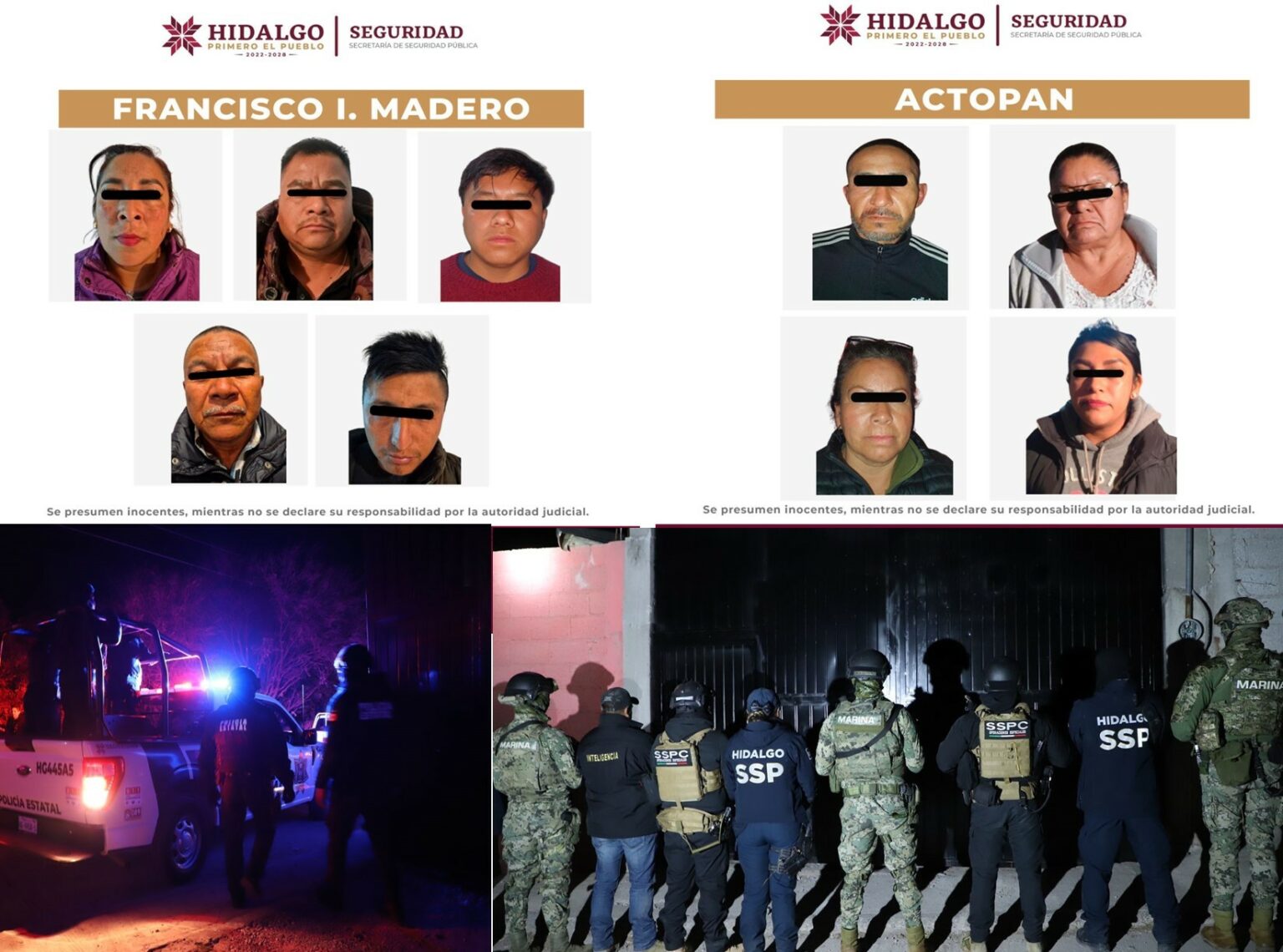 Decomisan drogas, armas y vehículos en operativos policiacos