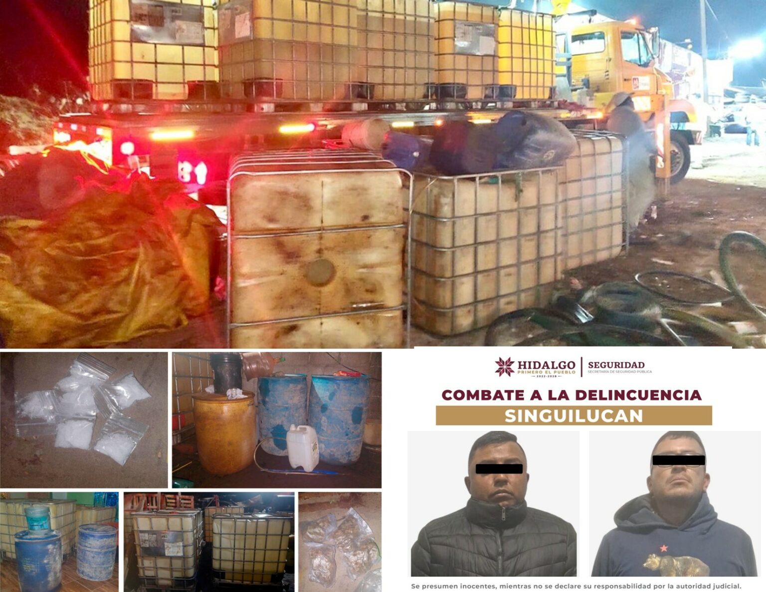 Aseguran más de 9 mil litros de hidrocarburo