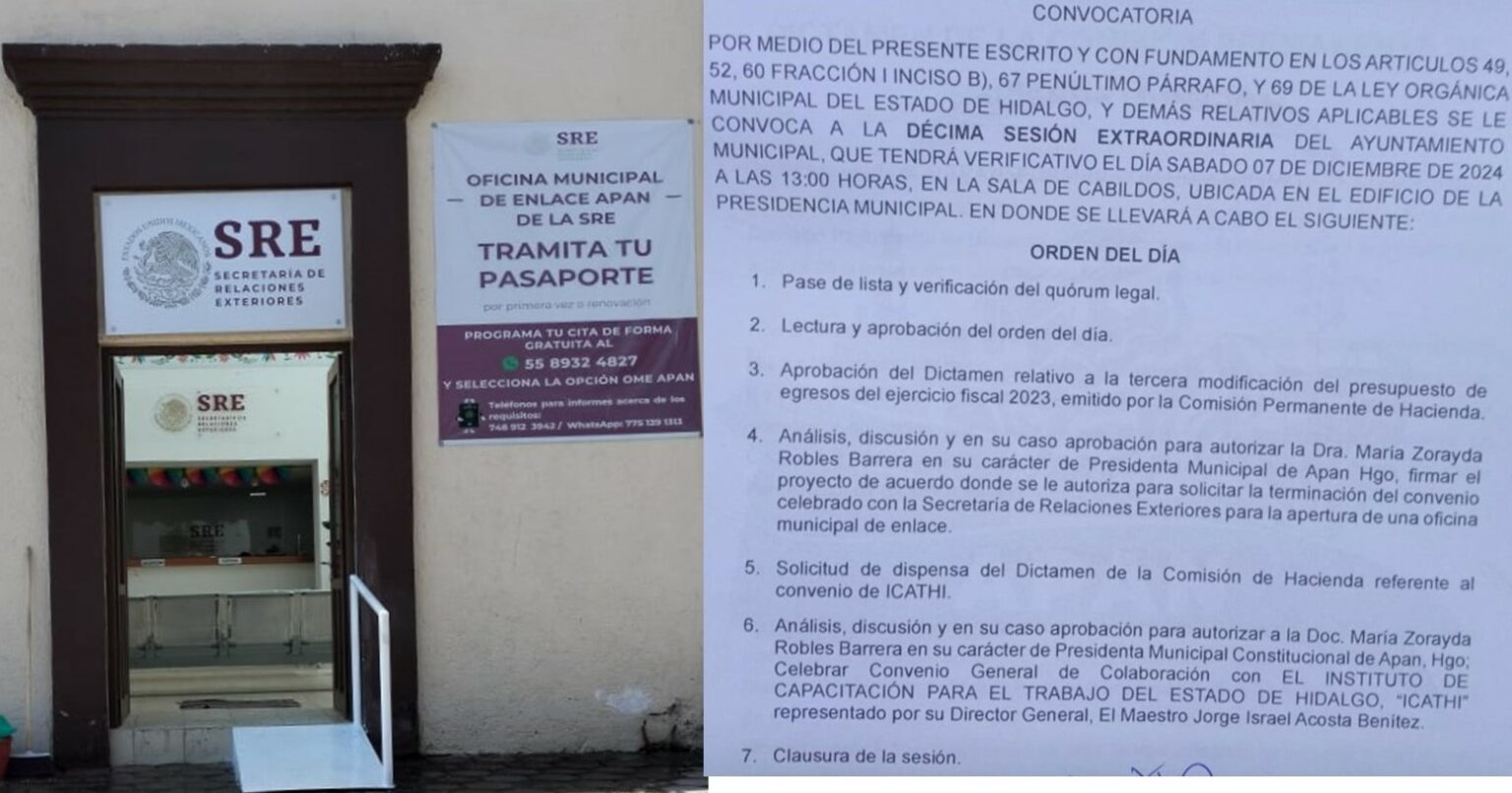 Cerrarán oficina de expedición de pasaportes en Apan