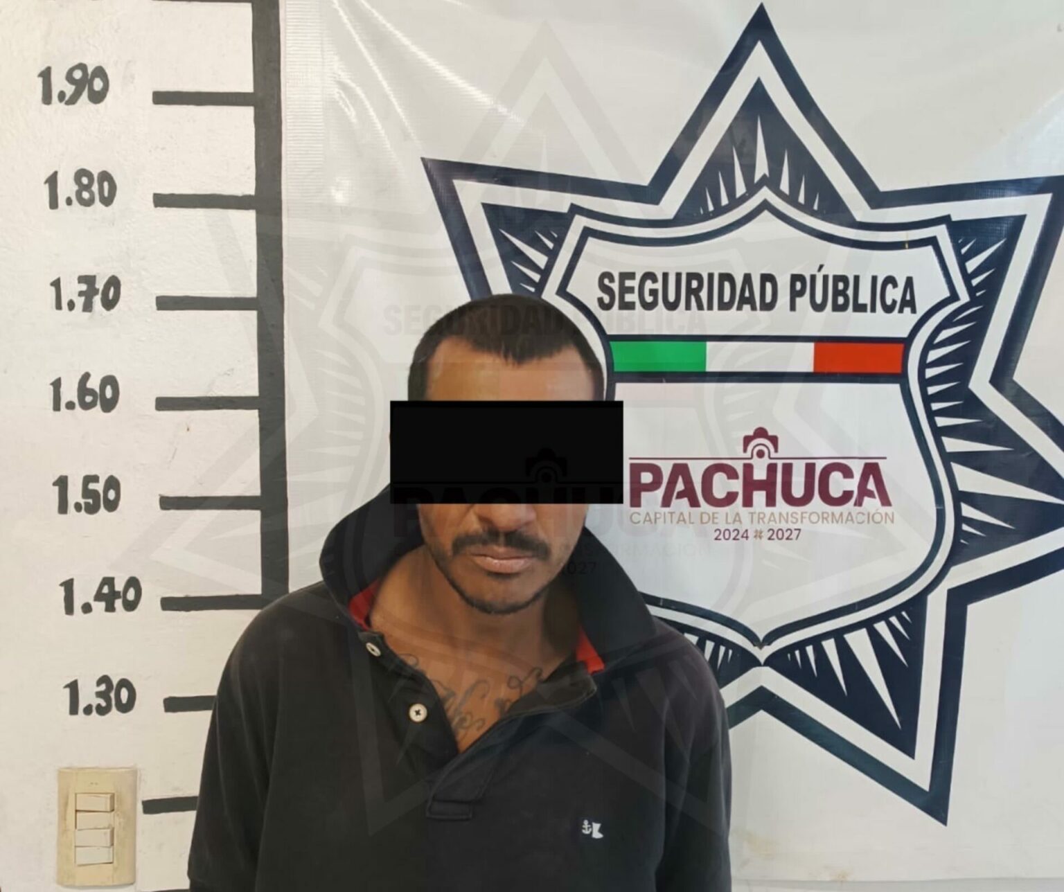 Malviviente retirado de las calles de Pachuca