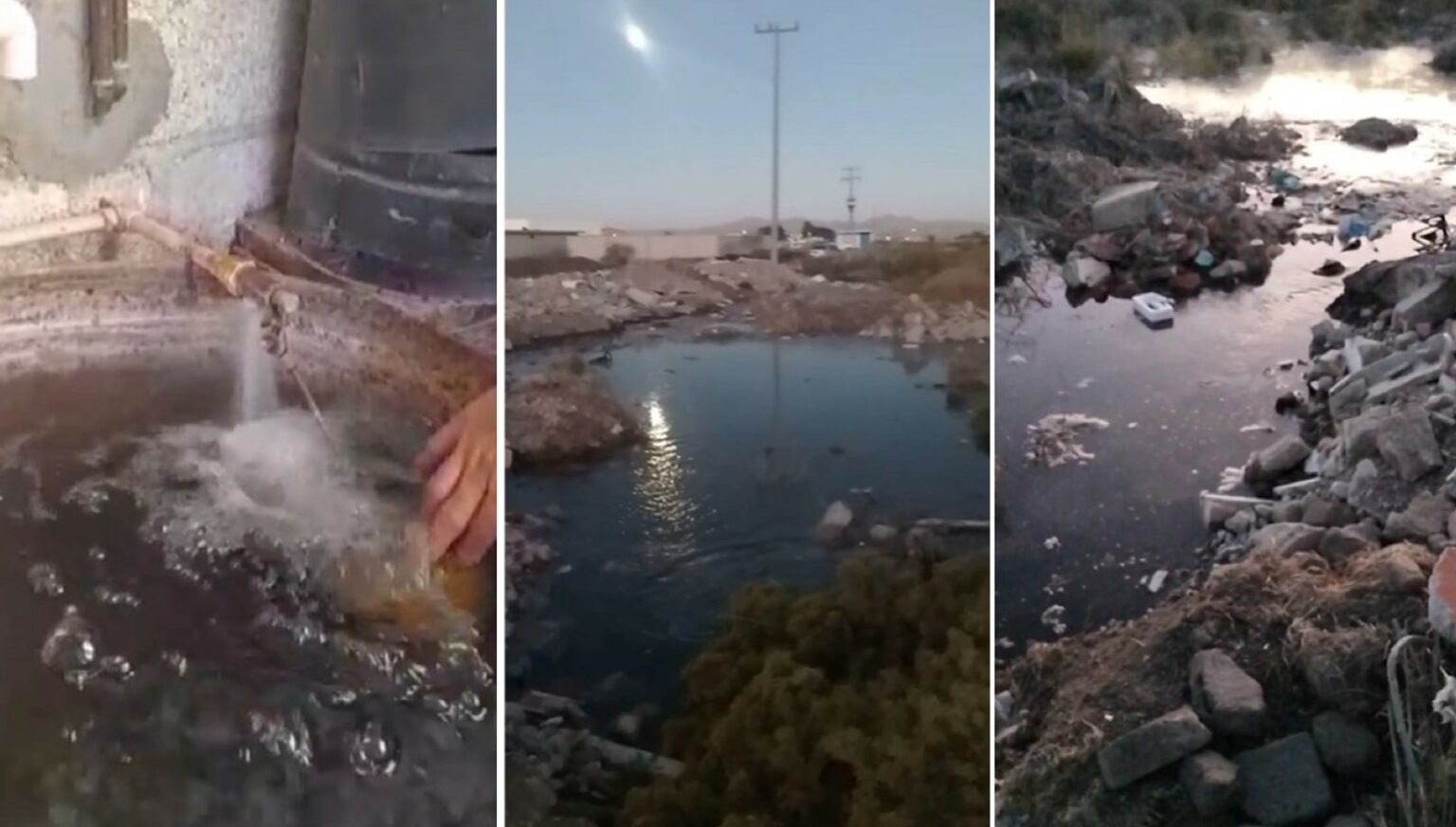 Sabotaje en el sistema de agua potable