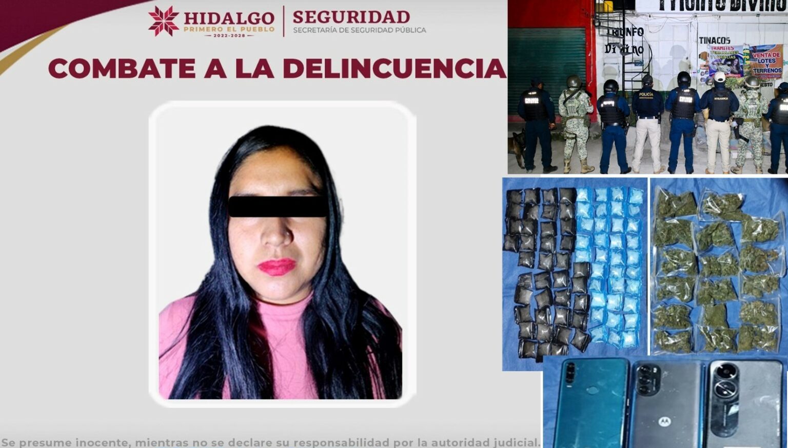 SSPH desmantela punto de narcomenudeo en Epazoyucan