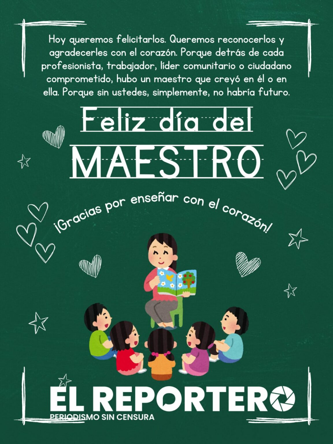 Gracias, Maestros, por enseñar con el corazón